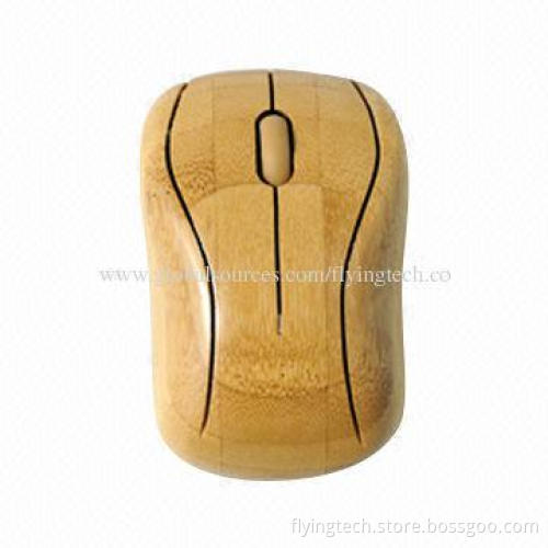 Hot Selling Natural Green Bamboo Wireless Mouse, Eco-friendly, Factory